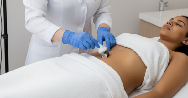 Combo tratamento para estrias com microagulhamento e peeling clareador